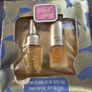 Vintage 80's Wind Song Spray Cologne and Perfume Set! NIB